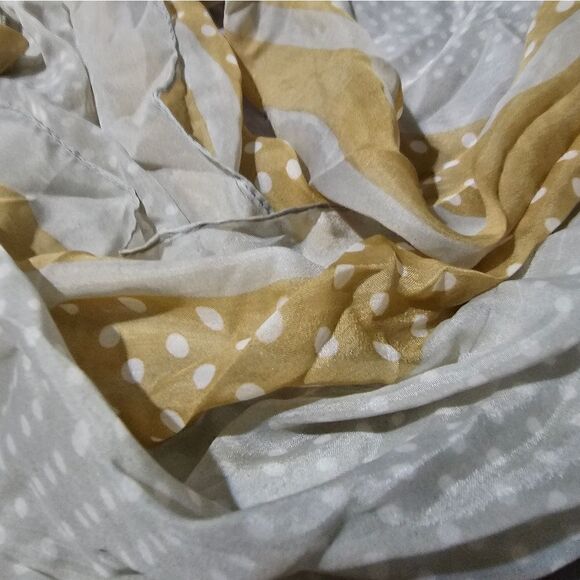 COLLECTION EIGHTEEN Dottie Stripe POLYESTER Scarf 21" x 86" - Picture 3 of 4